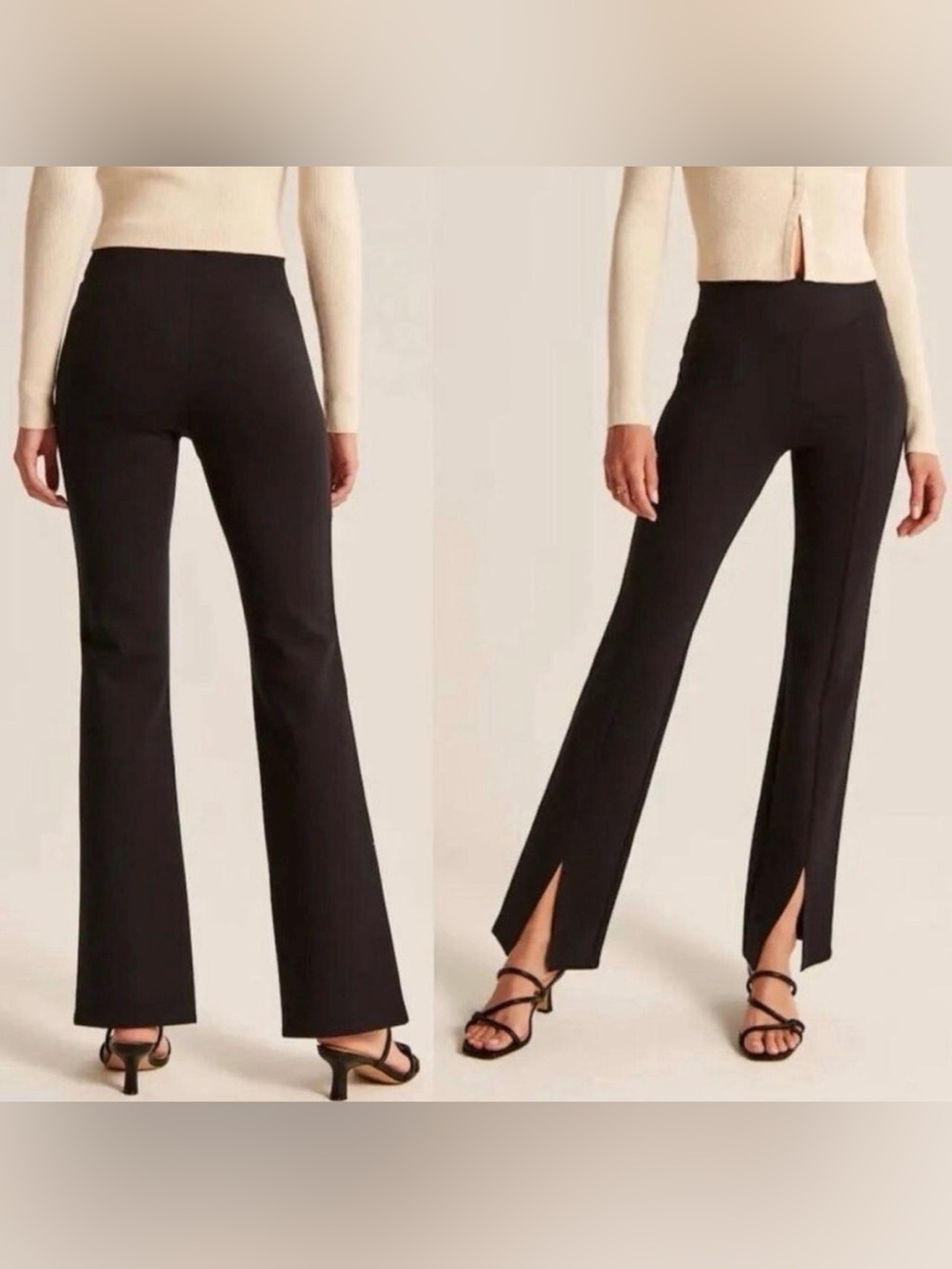 Abercrombie & Fitch Split Hem Flare Pants